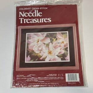 Colorart Cross Stitch Pink Peonies